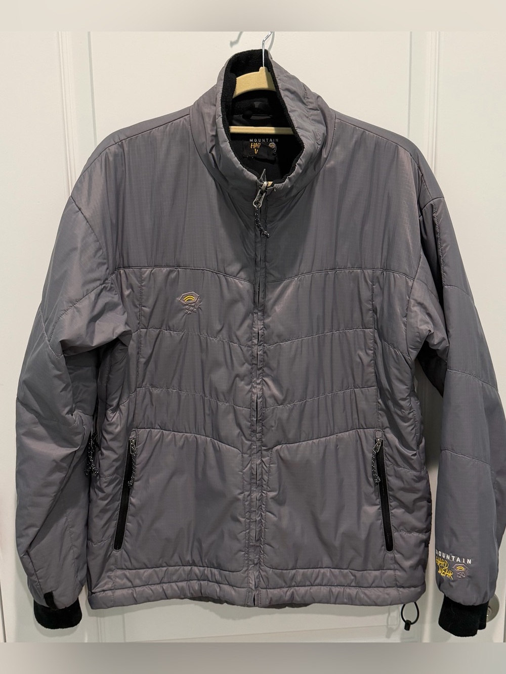 Mountain Hardwear Packable Jacket Adjustable Gray Men’s Size M